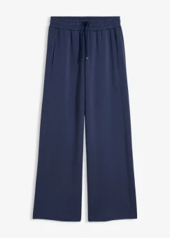 bonprix bonprix Pantalones>Pantalón palazzo de neopreno suave Azul marino