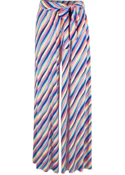 bonprix bonprix Pantalones>Pantalón Palazzo de punto de mezcla de viscosa Multicolor de rayas