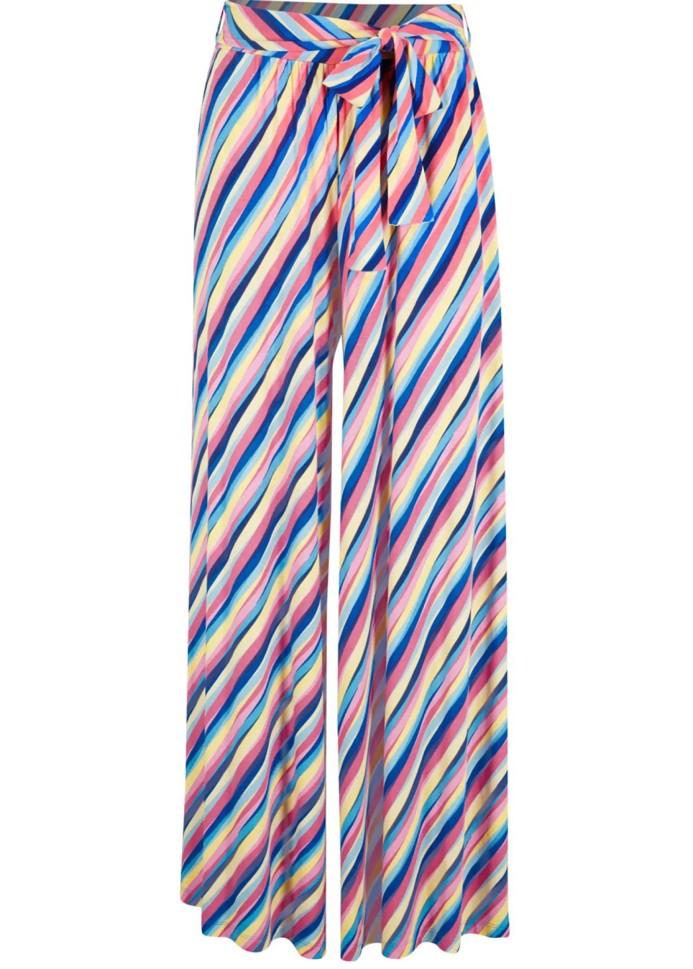 bonprix bonprix Pantalones>Pantalón Palazzo de punto de mezcla de viscosa Multicolor de rayas