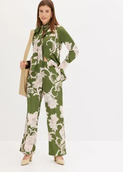 Mujer bonprix bonprix Pantalón palazzo de satén fluido