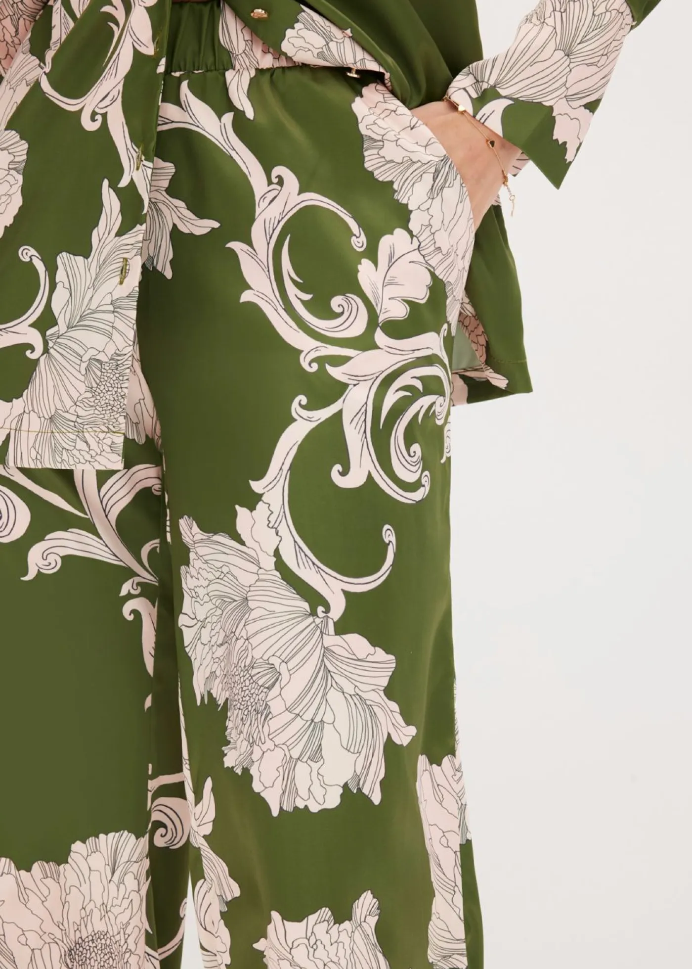 Mujer bonprix bonprix Pantalón palazzo de satén fluido