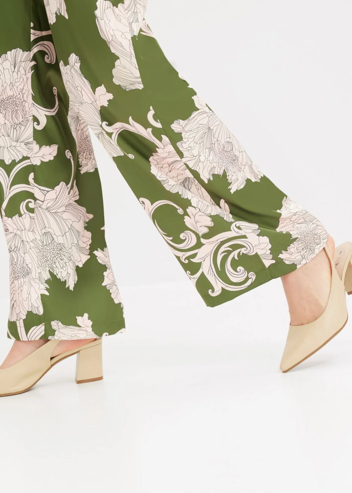 Mujer bonprix bonprix Pantalón palazzo de satén fluido