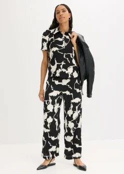 Mujer bonprix bonprix Pantalón palazzo de satén fluido