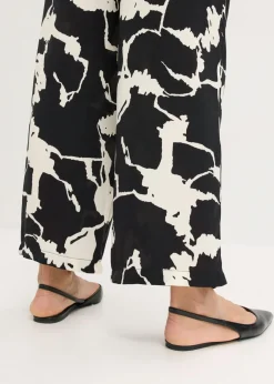 Mujer bonprix bonprix Pantalón palazzo de satén fluido