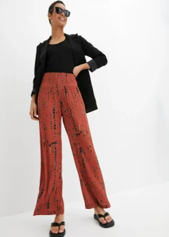 Mujer bonprix bonprix Pantalón Palazzo de viscosa fluida