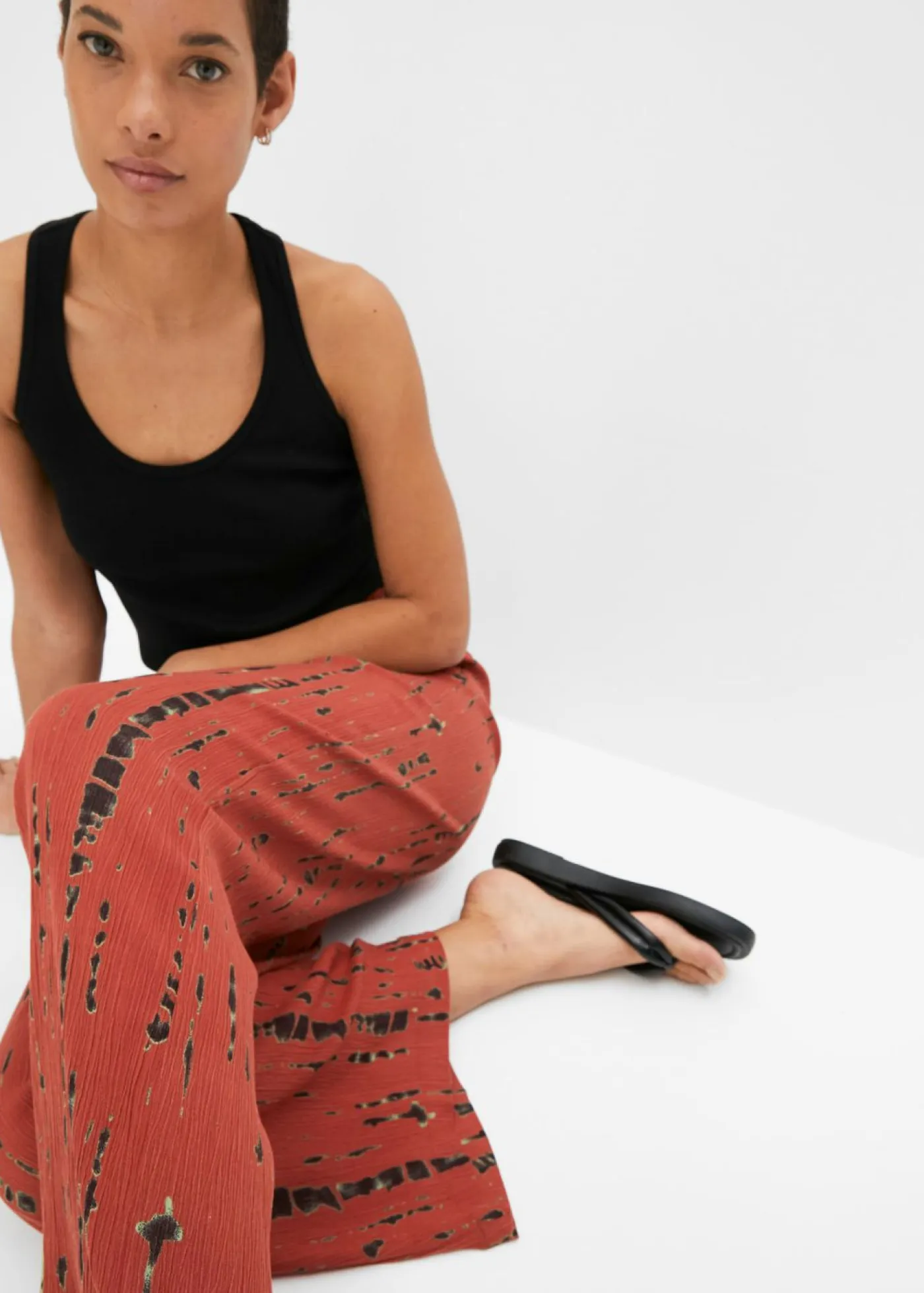 Mujer bonprix bonprix Pantalón Palazzo de viscosa fluida
