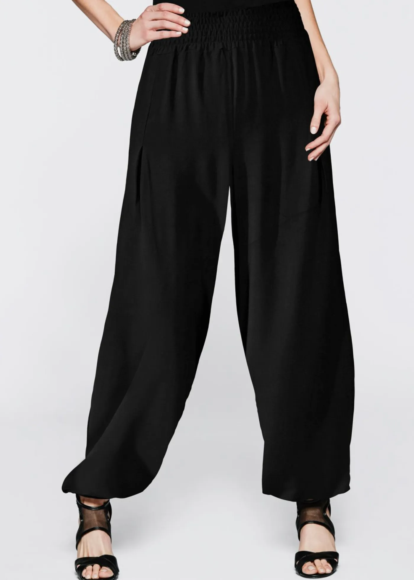 Mujer bonprix bonprix Pantalón Palazzo de viscosa fluida
