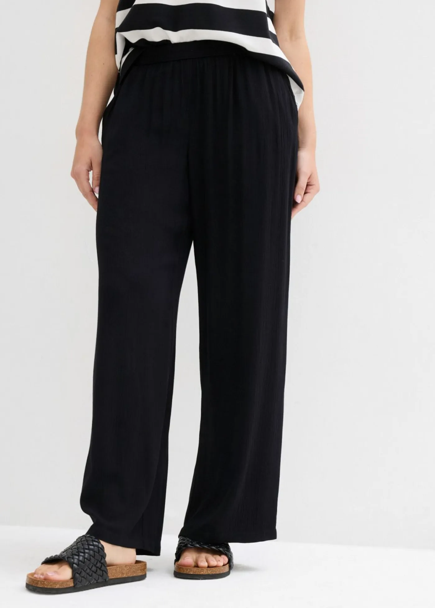 Mujer bonprix bonprix Pantalón Palazzo de viscosa suave