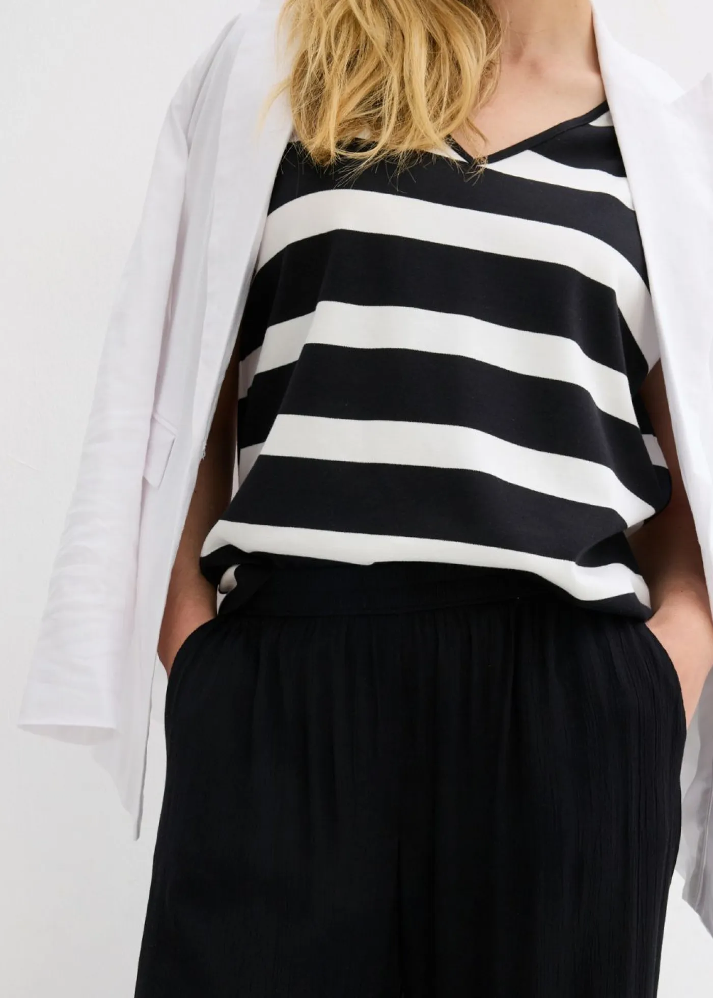 Mujer bonprix bonprix Pantalón Palazzo de viscosa suave