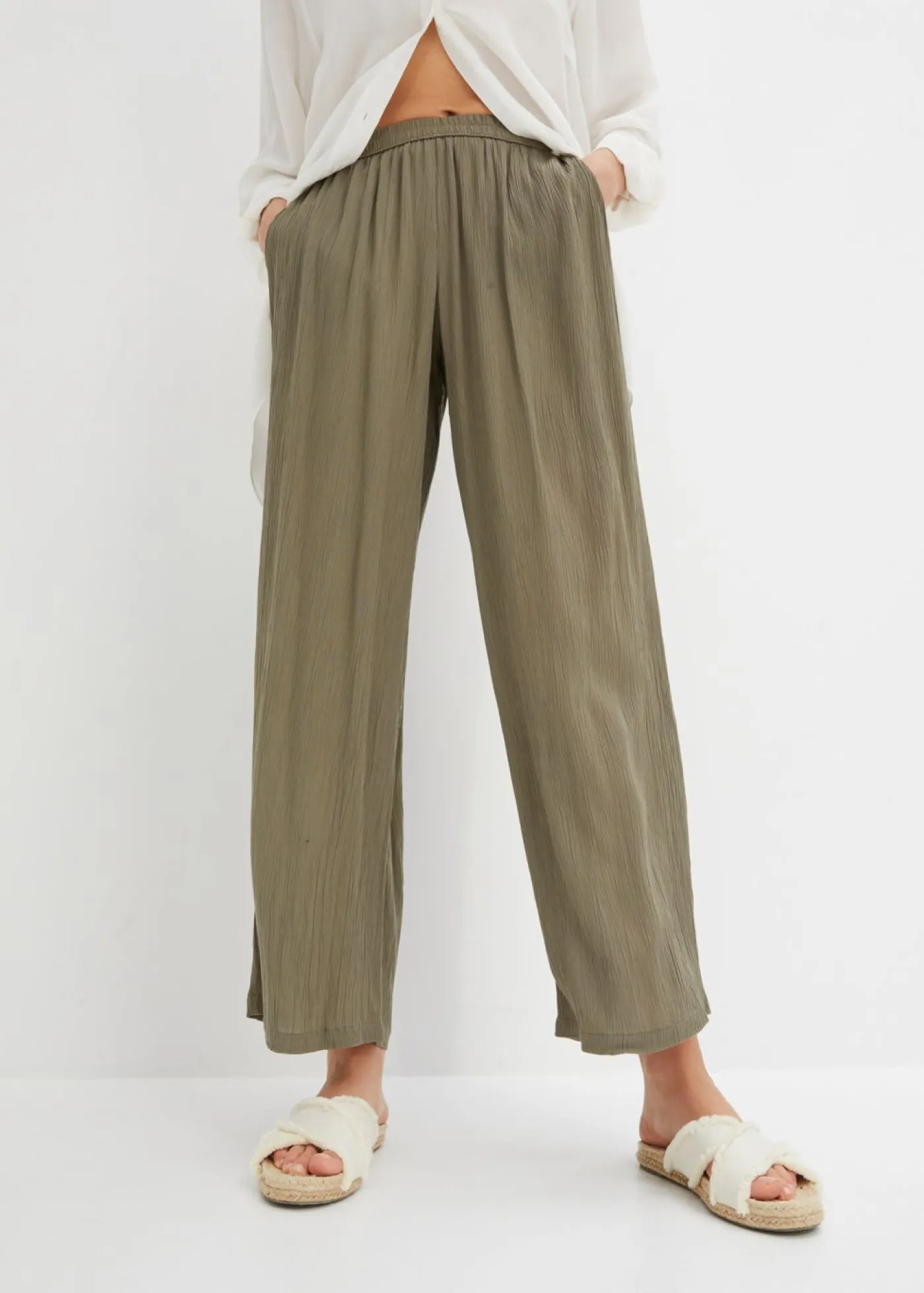 Mujer bonprix bonprix Pantalón Palazzo de viscosa suave