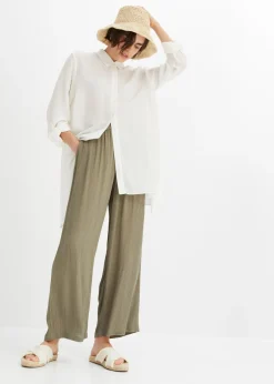 Mujer bonprix bonprix Pantalón Palazzo de viscosa suave
