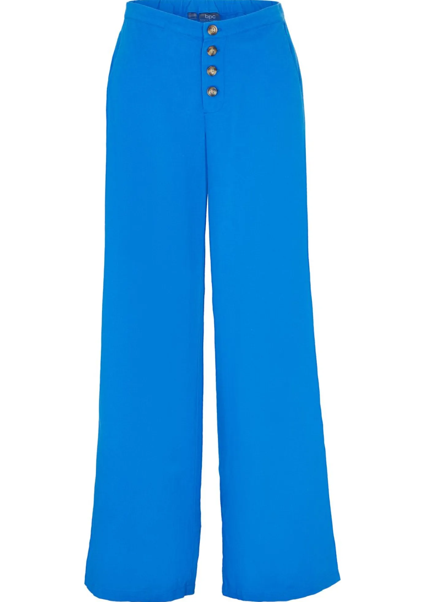 bonprix bonprix Pantalones|Novedades>Pantalón palazzo largo con lino Azur
