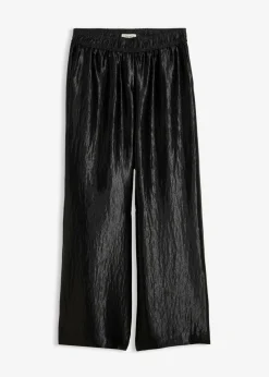 Mujer bonprix bonprix Pantalón palazzo satinado con cinturilla cómoda