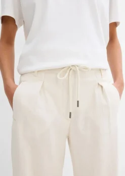 Mujer bonprix bonprix Pantalón paperbag de ligera mezcla de lino