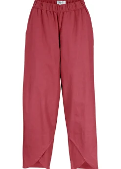 bonprix bonprix Esenciales|Pantalones>Pantalón pirata de mezcla de lino ligero marrón marsala