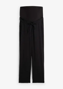 bonprix bonprix Premamá>Pantalón premamá de lino con pernera recta Negro