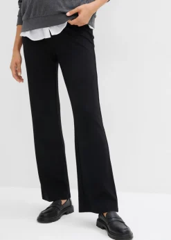 bonprix bonprix Premamá>Pantalón premamá de Punto di Roma con perneras ligeramente acampanadas Negro