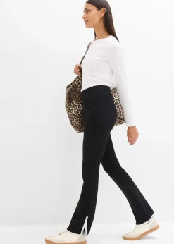 Mujer bonprix bonprix Pantalón Punto di Roma con abertura