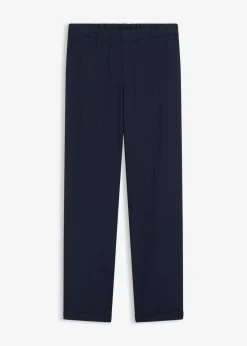 bonprix bonprix Pantalones>Pantalón sin cierre con dobladillo Azul marino