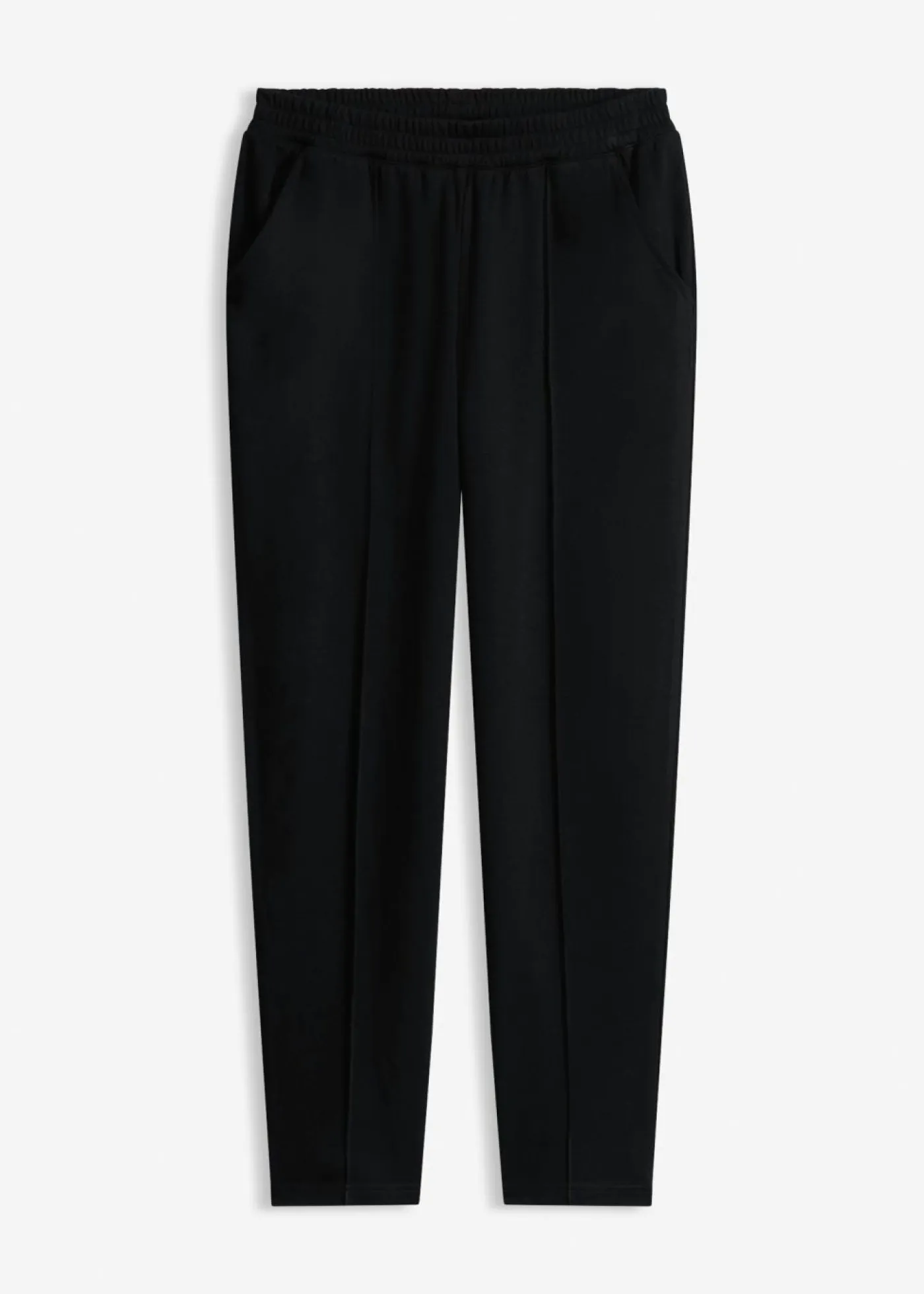 bonprix bonprix Pantalones>Pantalón sin cierre con ribete Negro