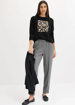 Mujer bonprix bonprix Pantalón sin cierre con ribete