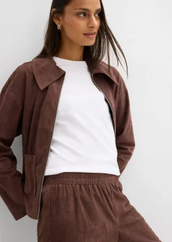 Mujer bonprix bonprix Pantalón sin cierre de ante sintético