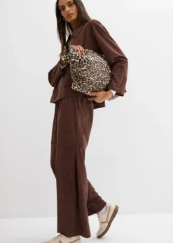 Mujer bonprix bonprix Pantalón sin cierre de ante sintético