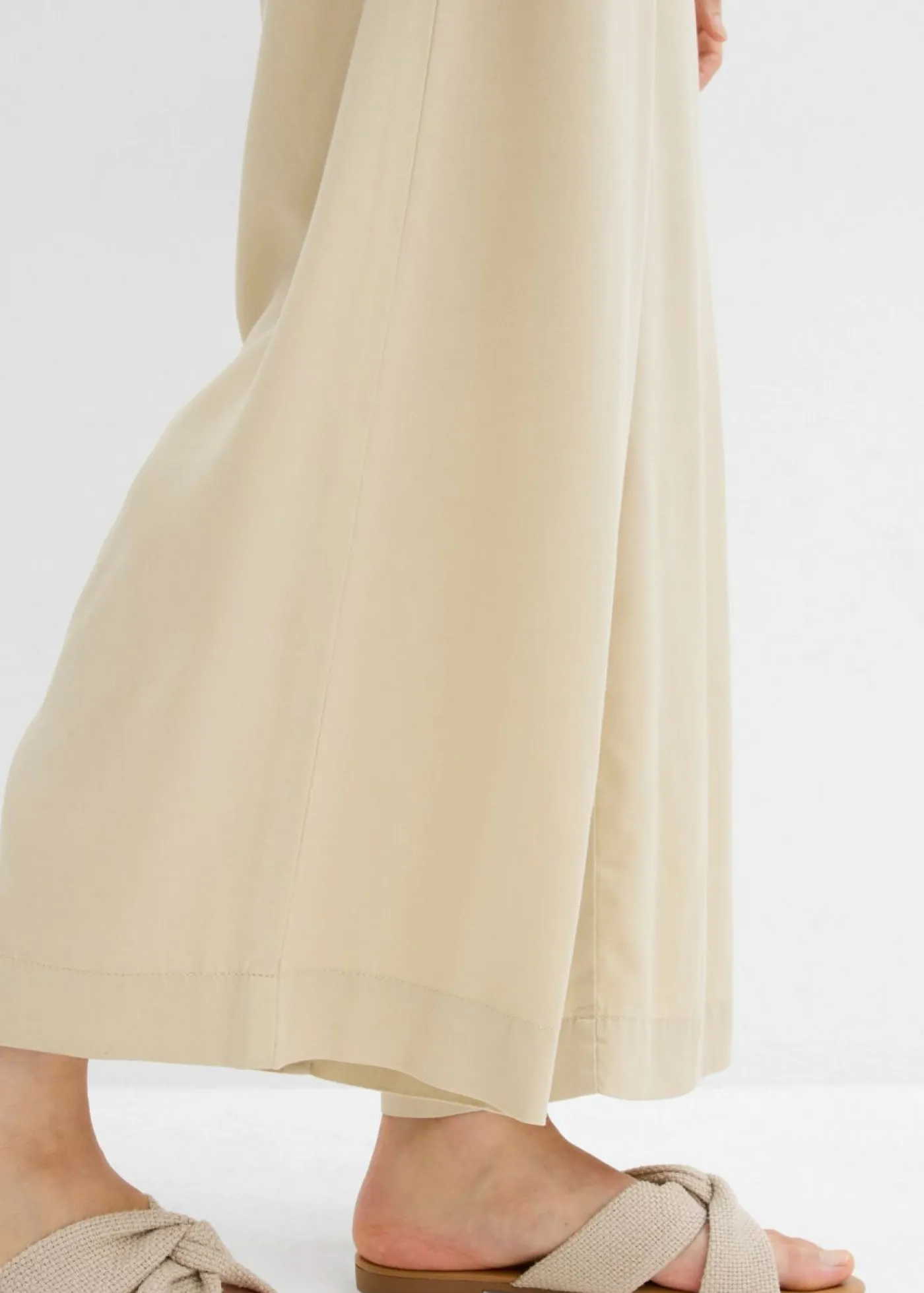 Mujer bonprix bonprix Pantalón sin cierre de lyocell 7/8