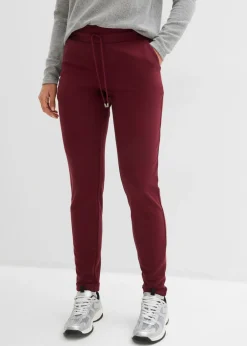 bonprix bonprix Pantalones|Novedades>Pantalón sin cierre de mezcla de viscosa rojo avellana