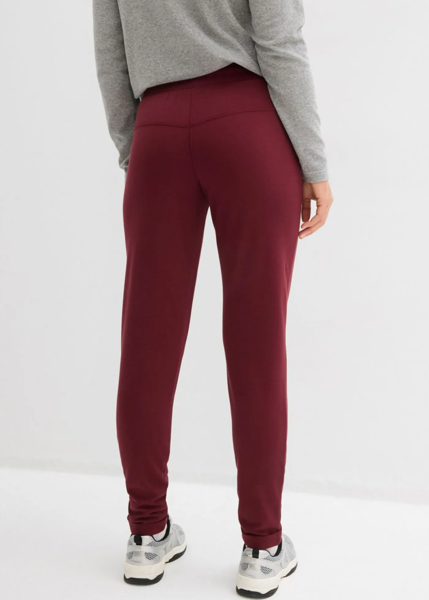 bonprix bonprix Pantalones|Novedades>Pantalón sin cierre de mezcla de viscosa rojo avellana