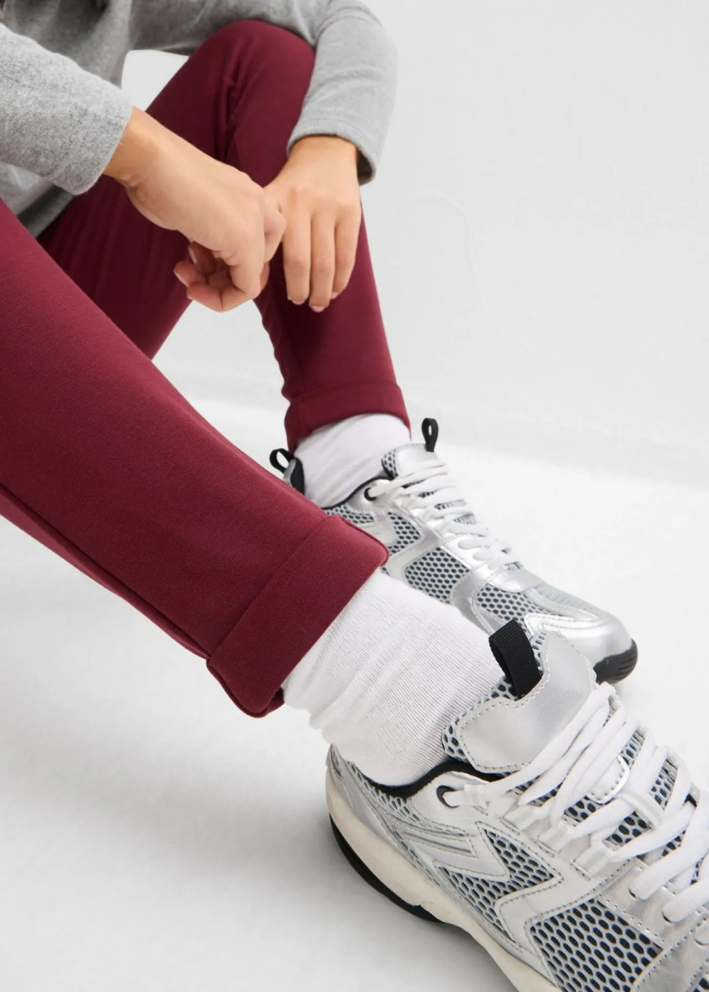 bonprix bonprix Pantalones|Novedades>Pantalón sin cierre de mezcla de viscosa rojo avellana