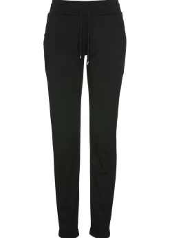 bonprix bonprix Pantalones|Novedades>Pantalón sin cierre de mezcla de viscosa Negro