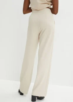 Mujer bonprix bonprix Pantalón sin cierre de tejido interlock resistente