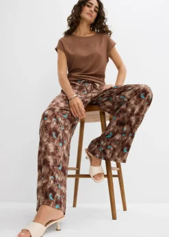 Mujer bonprix bonprix Pantalón sin cierre de viscosa fluida