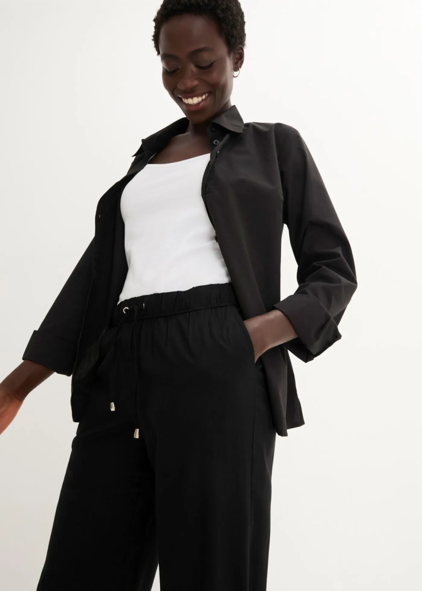 Mujer bonprix bonprix Pantalón sin cierre de viscosa