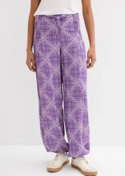 Mujer bonprix bonprix Pantalón sin cierre de viscosa fluida