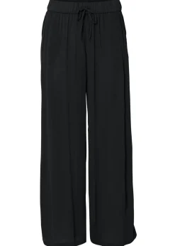 bonprix bonprix Pantalones|Tallas Pequeñas>Pantalón sin cierre de viscosa Negro