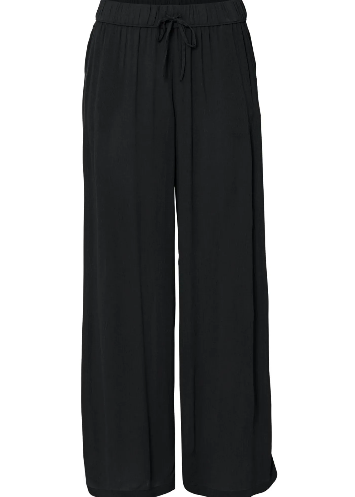 bonprix bonprix Pantalones|Tallas Pequeñas>Pantalón sin cierre de viscosa Negro