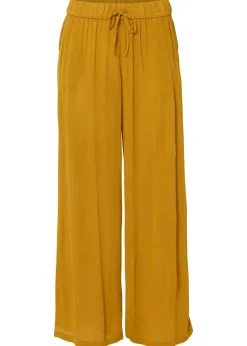 bonprix bonprix Pantalones|Tallas Pequeñas>Pantalón sin cierre de viscosa Amarillo