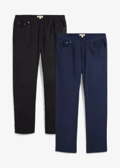Hombre bonprix bonprix Pantalón sin cierre regular fit, straight, (2 unidades)