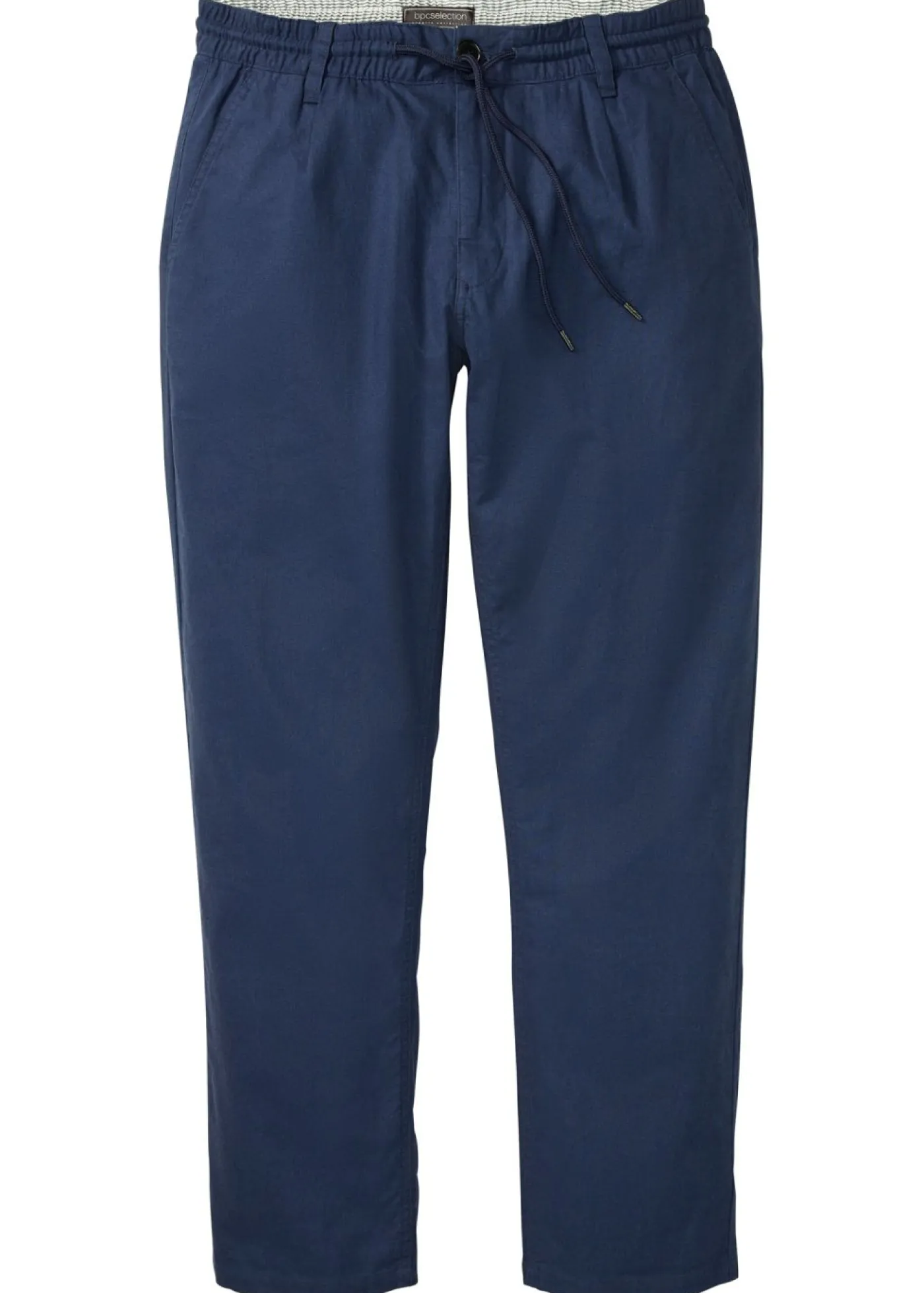 Hombre bonprix bonprix Pantalón sin cierre straight, relaxed fit, de mezcla de lino ligera