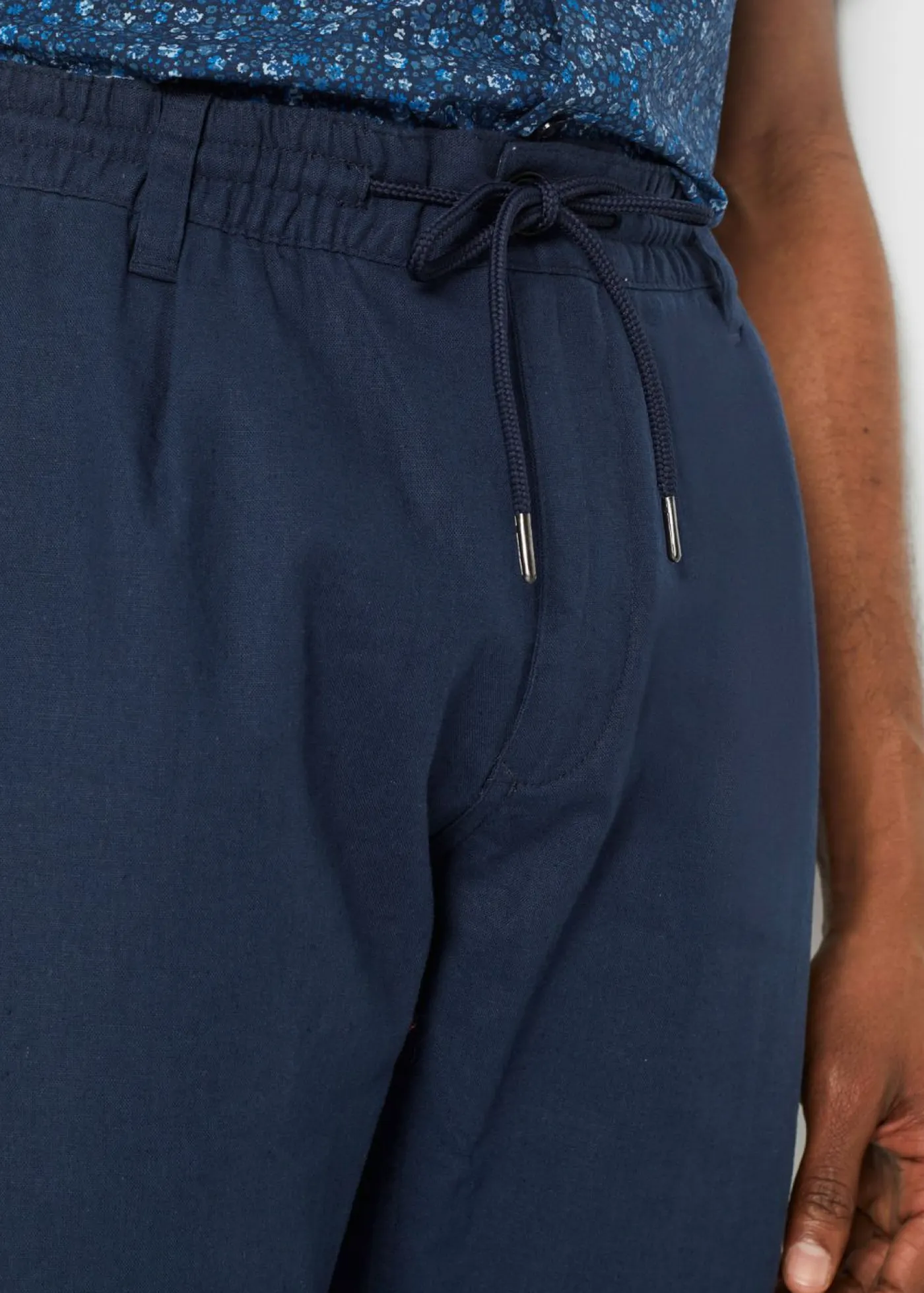 Hombre bonprix bonprix Pantalón sin cierre straight, relaxed fit, de mezcla de lino ligera