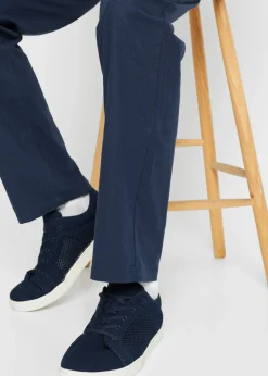 Hombre bonprix bonprix Pantalón sin cierre straight, relaxed fit, de mezcla de lino ligera