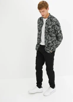 Hombre bonprix bonprix Pantalón sin cierre tipo cargo con recto y regular