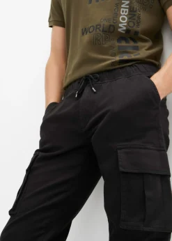 Hombre bonprix bonprix Pantalón sin cierre tipo cargo con recto y regular