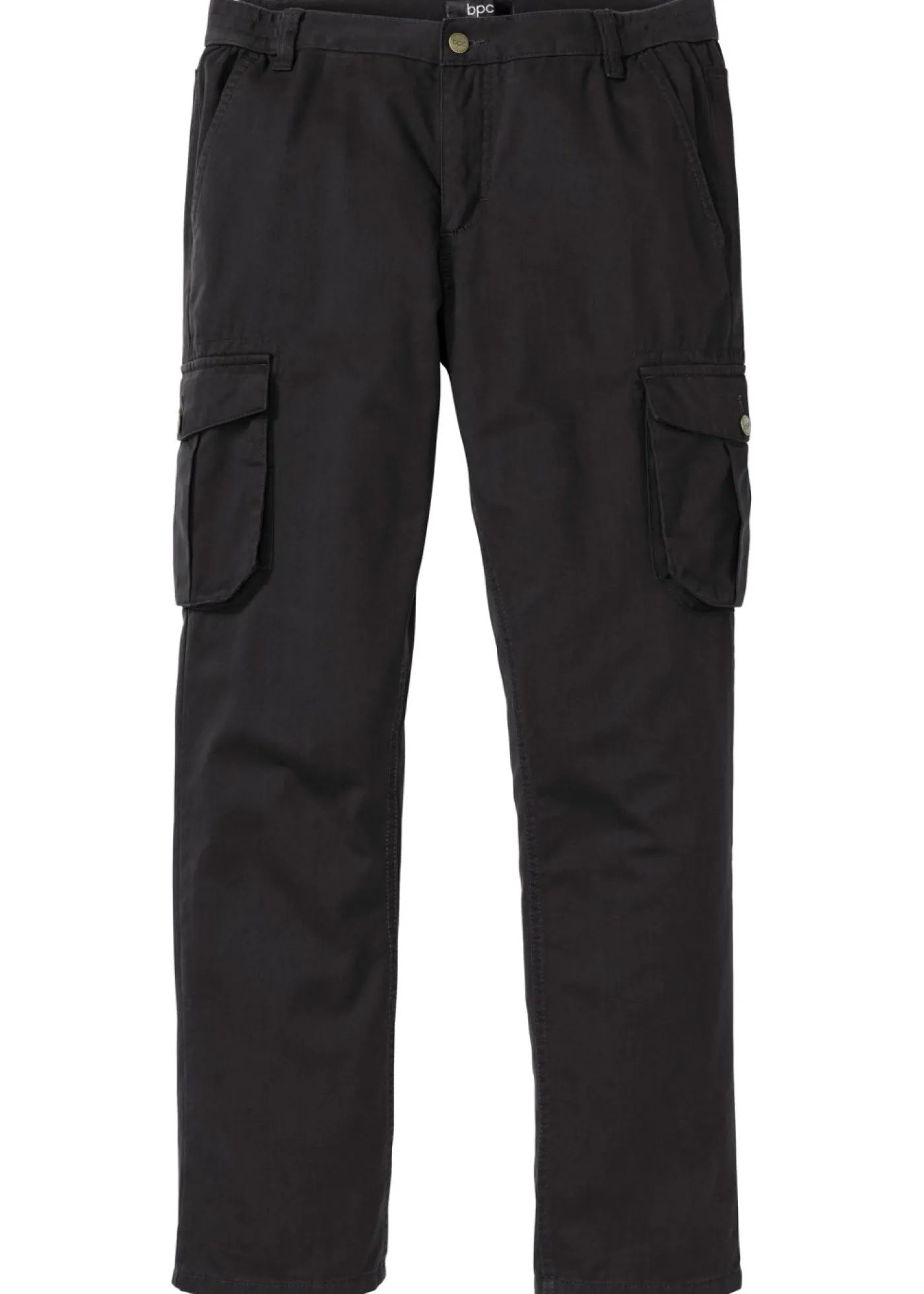 Hombre bonprix bonprix Pantalón tipo cargo con corte regular, diseño recto y cinturilla elástica