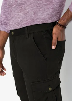 Hombre bonprix bonprix Pantalón tipo cargo con corte regular, diseño recto y cinturilla elástica