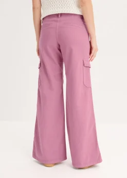 Mujer bonprix bonprix Pantalón tipo cargo de algodón puro