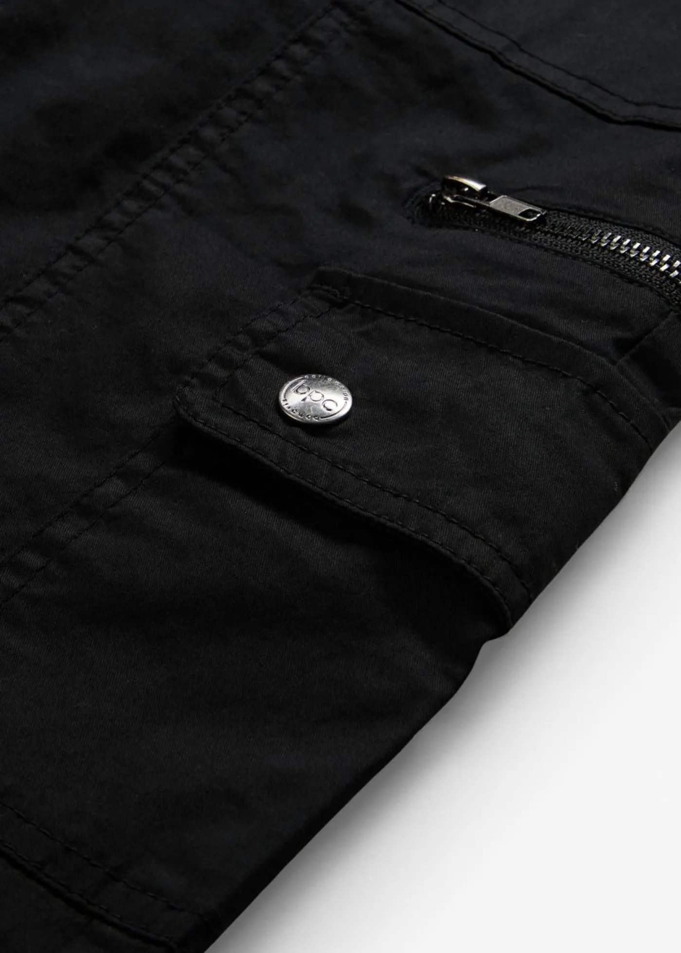 Mujer bonprix bonprix Pantalón tipo cargo de algodón, mid waist