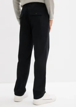 Hombre bonprix bonprix Pantalón tipo chino de algodón puro con cinturilla elástica y corte relajado